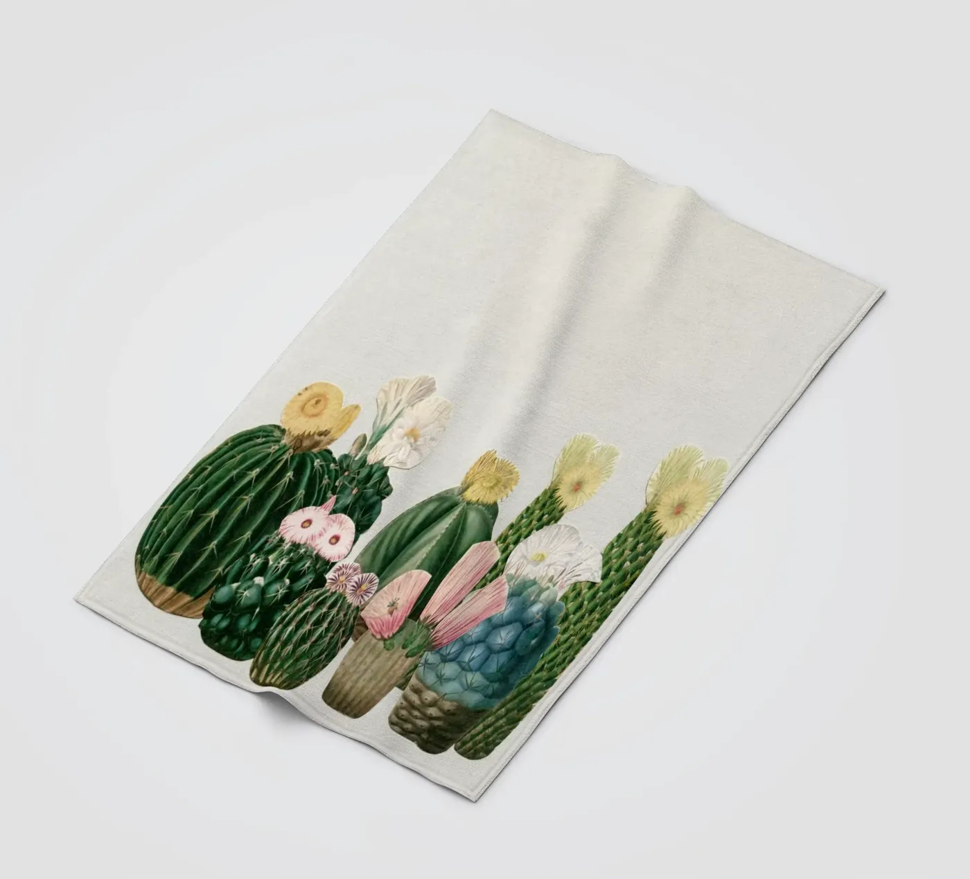 Cactustuin fleecedeken van Cassia Beck Collage