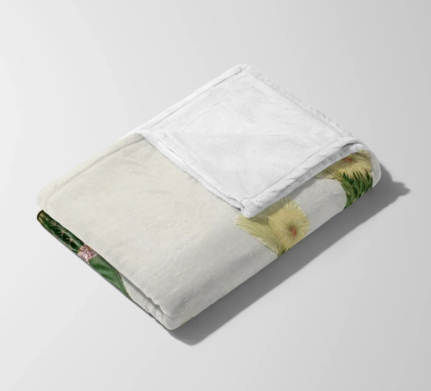 Cactustuin fleecedeken van Cassia Beck Collage