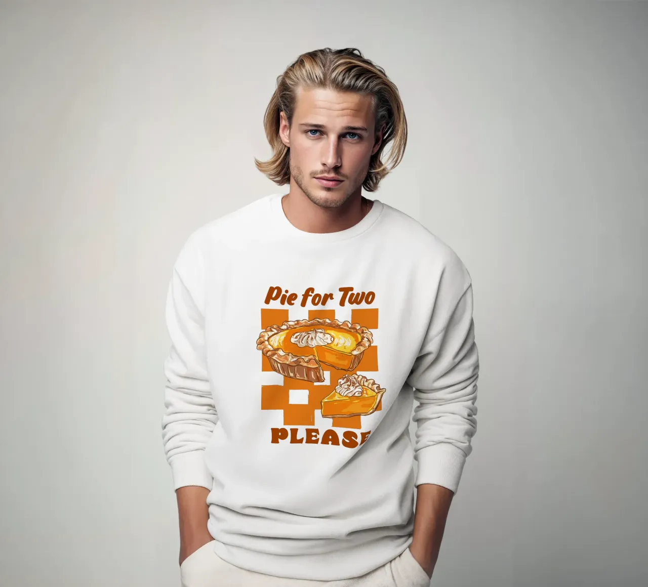 Retro Pie for Two Please sweatshirt by EDMPROJECT