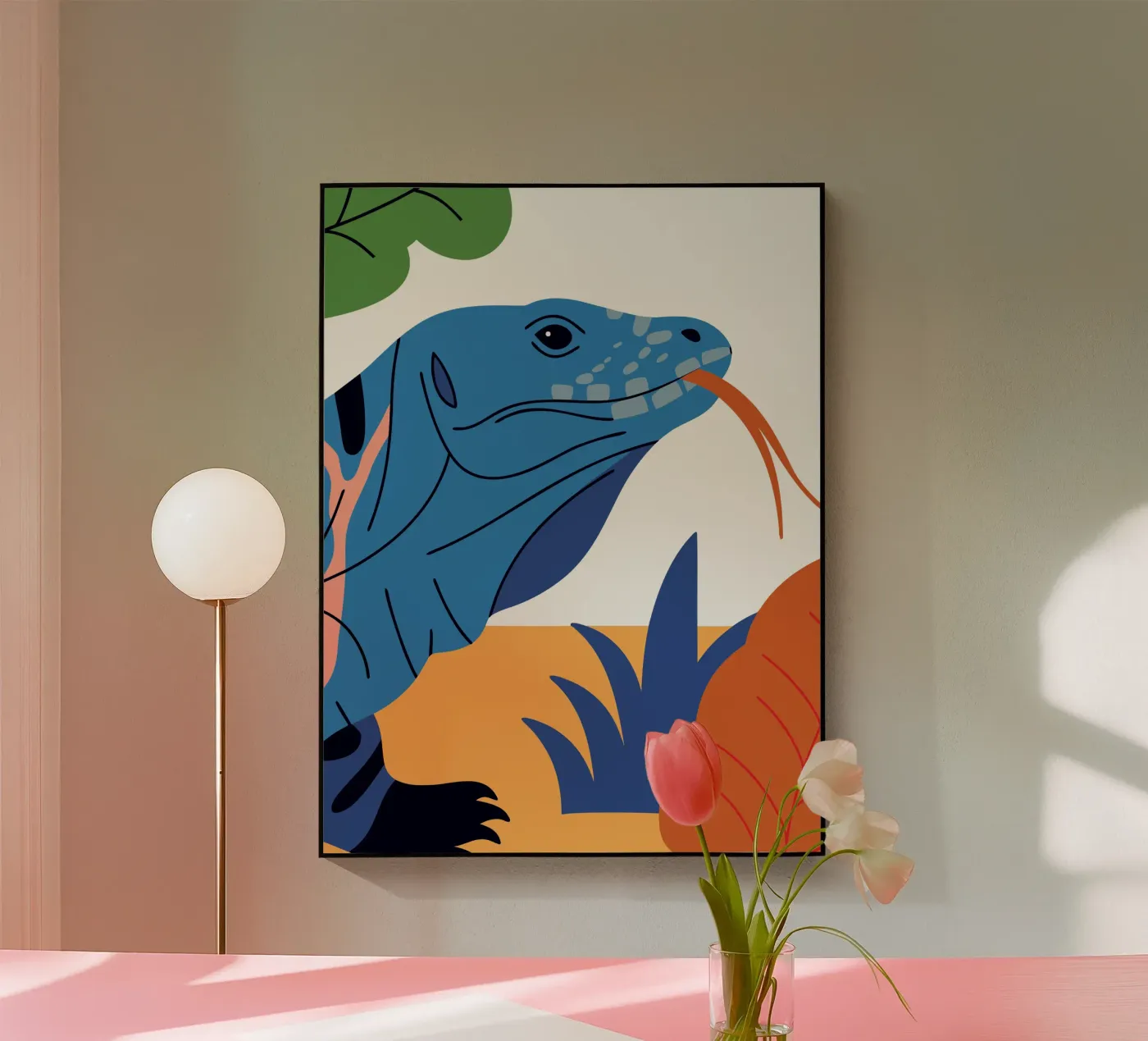 Komodo Dragon Stroll plexiglass da PROTECT ANIMALS