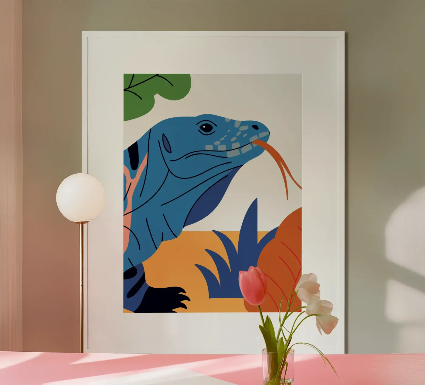 Komodo Dragon Stroll poster da PROTECT ANIMALS