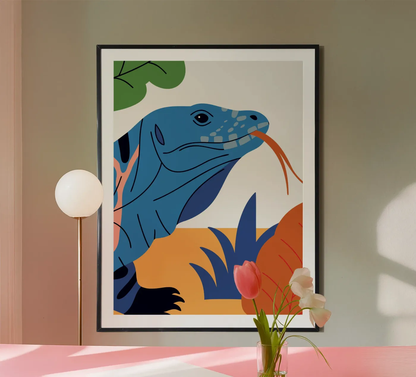 Komodo Dragon Stroll poster da PROTECT ANIMALS