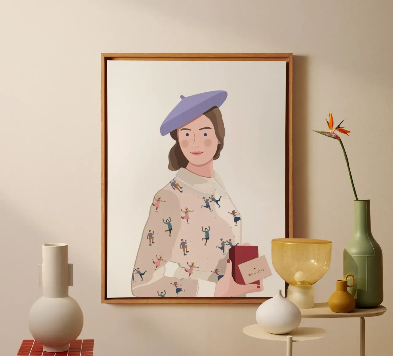 Holly en hiver toile avec Caisse américaine de janamossmann