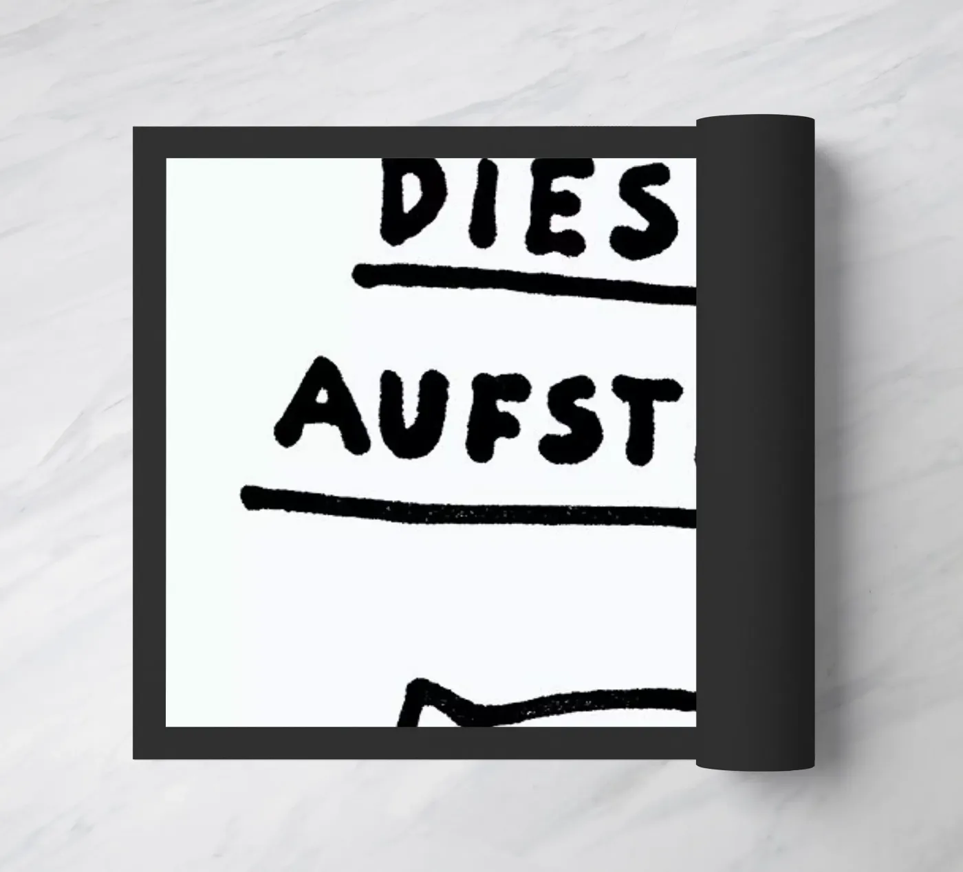 Aufstehen deurmat van Herzette