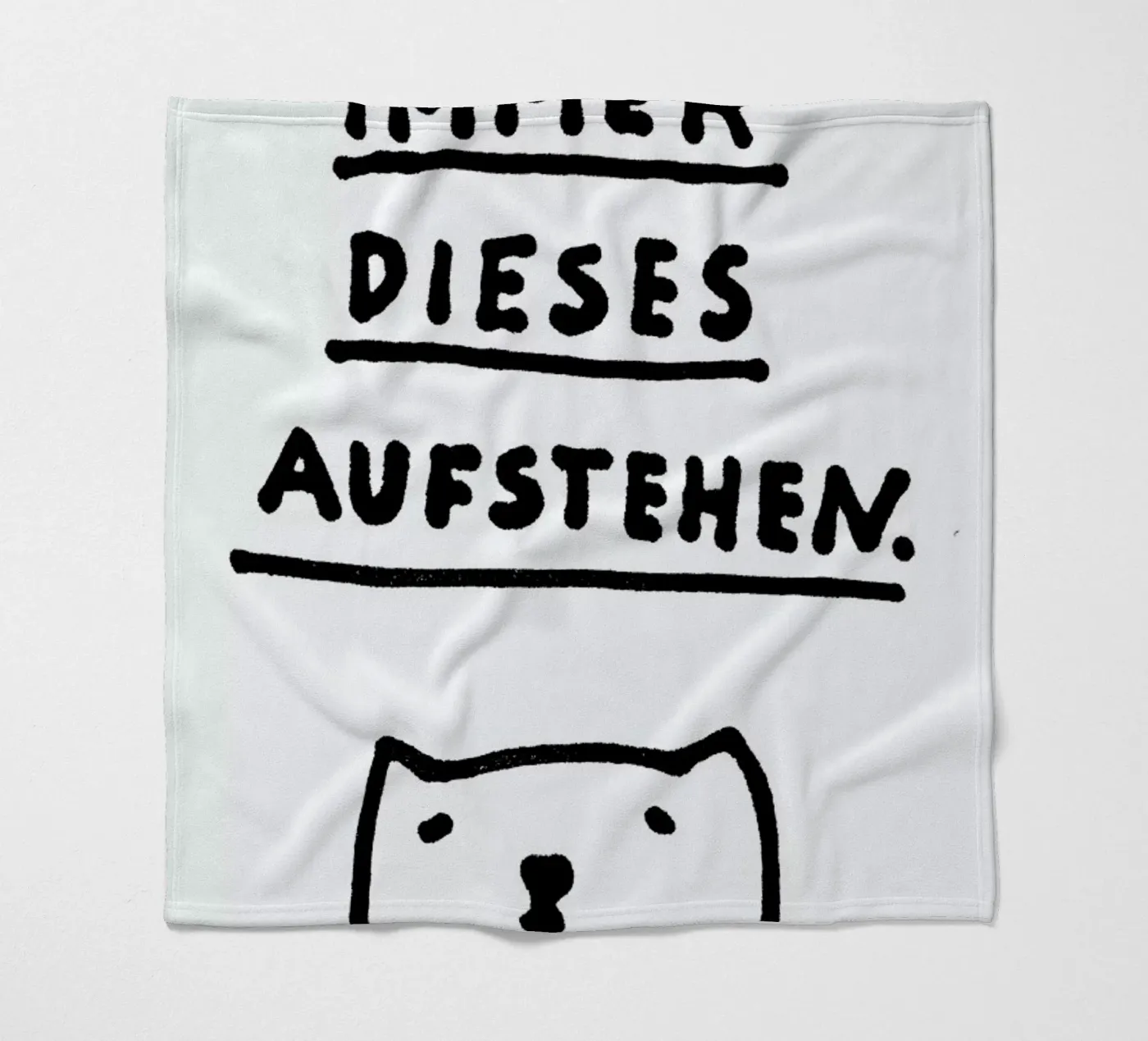 Aufstehen fleecedeken van Herzette