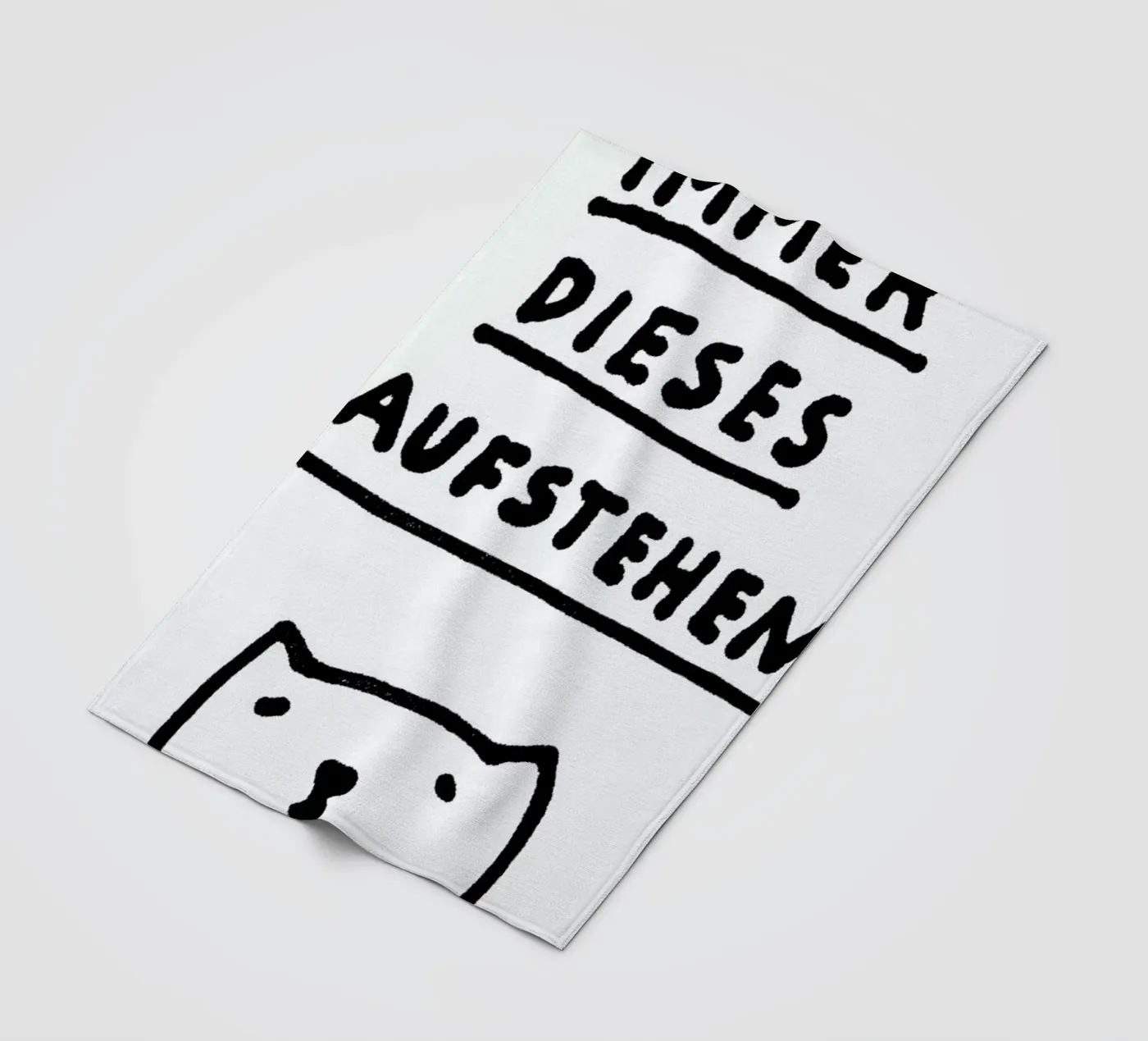 Aufstehen fleecedeken van Herzette