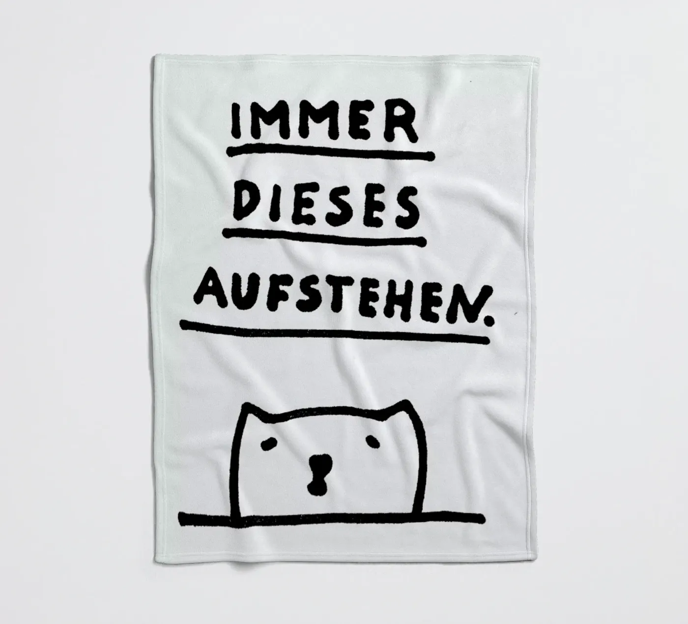 Aufstehen fleecedeken van Herzette