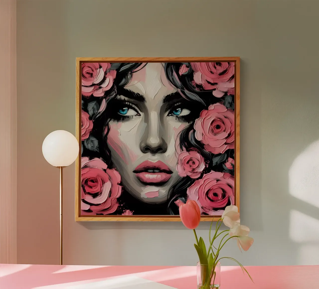 RITRATTO IN ROSA plexiglass da ARTOMATIC