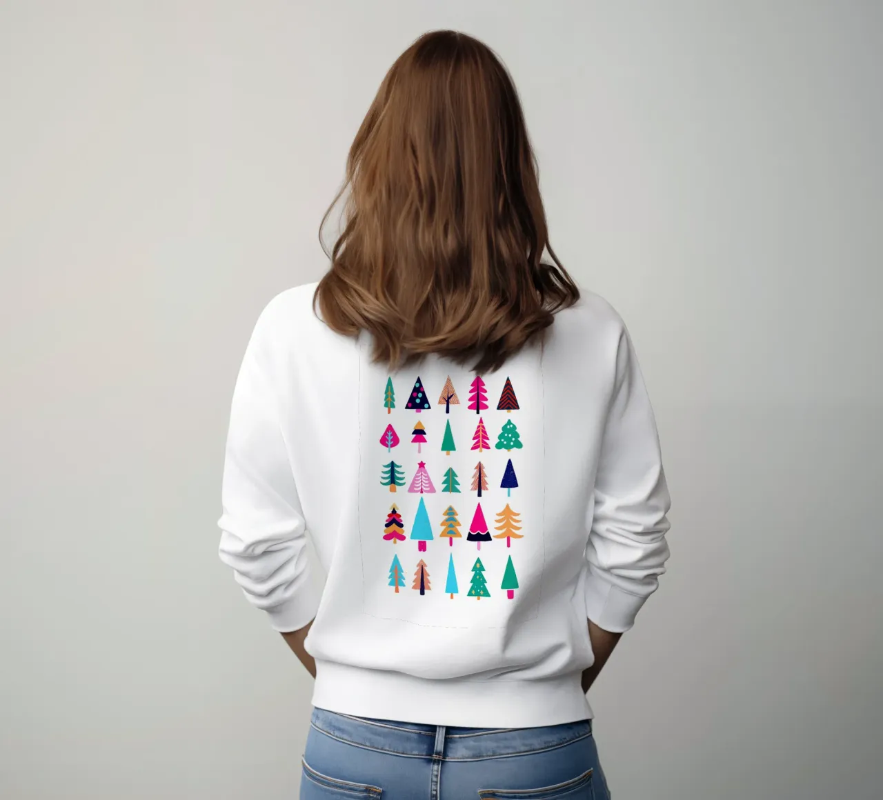 Alberi colorati - Natale luminoso felpa da ChristmasMooodz
