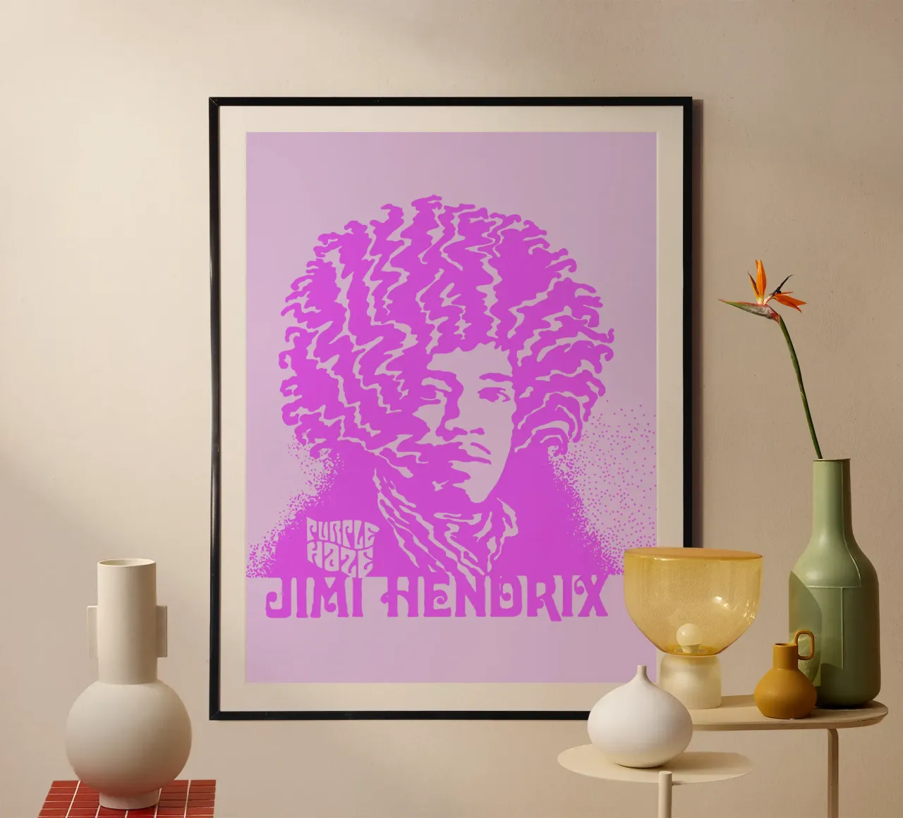 Nebbia viola poster da Gunawan Rb