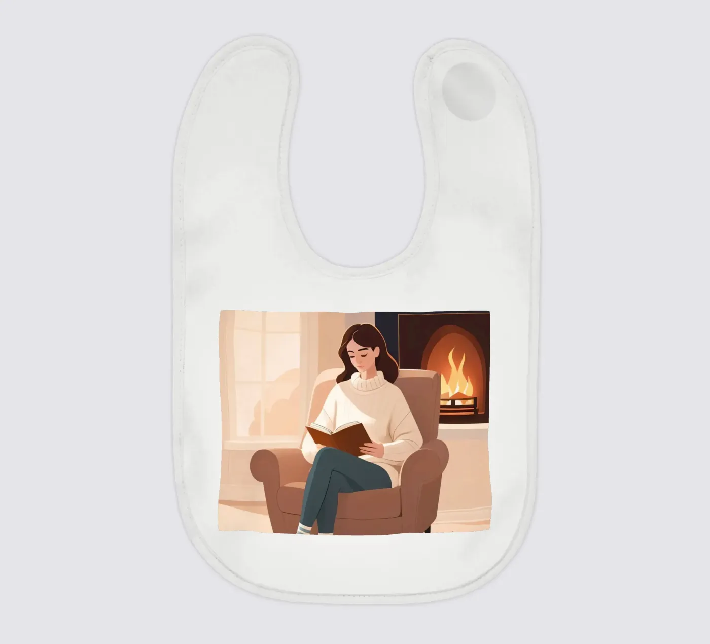 Quiet Chapter baby bib by Maison Solis