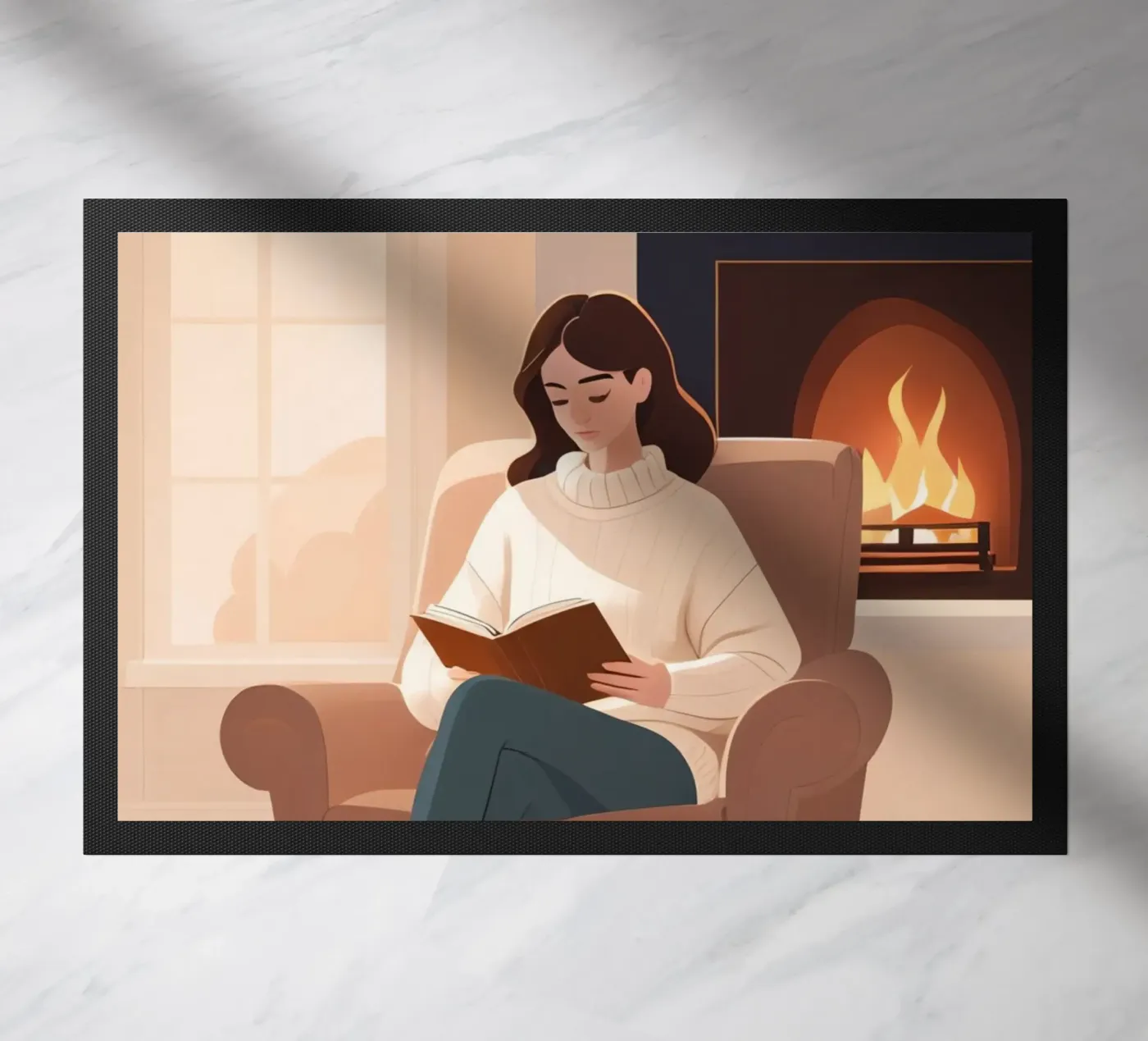 Quiet Chapter doormat by Maison Solis