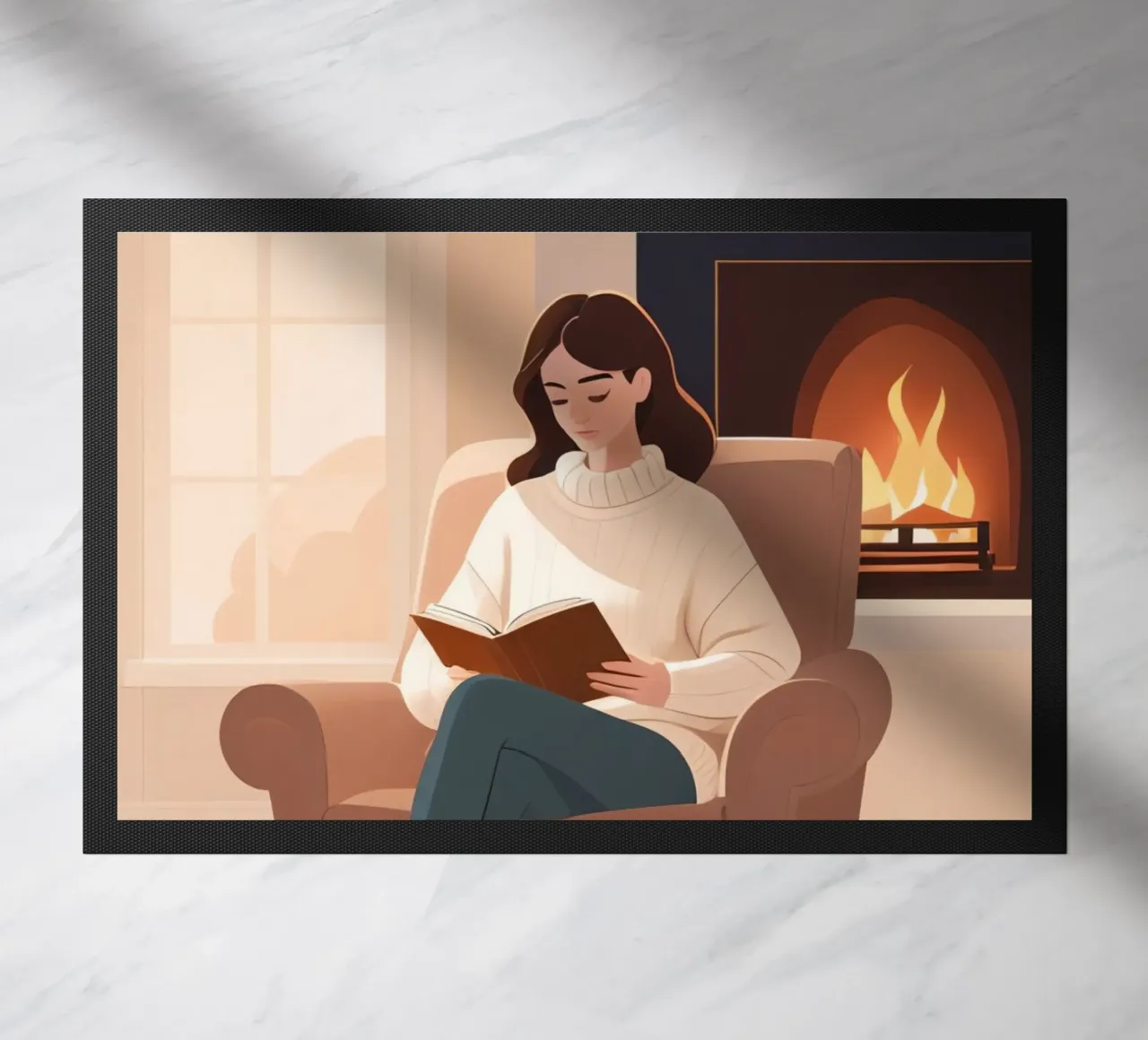 Quiet Chapter doormat by Maison Solis