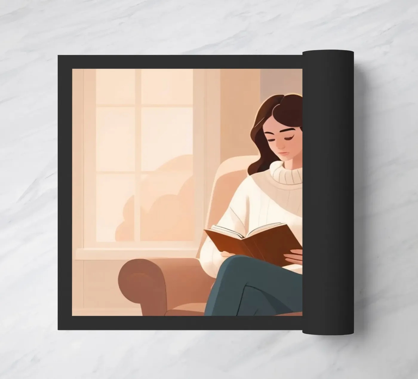 Quiet Chapter doormat by Maison Solis