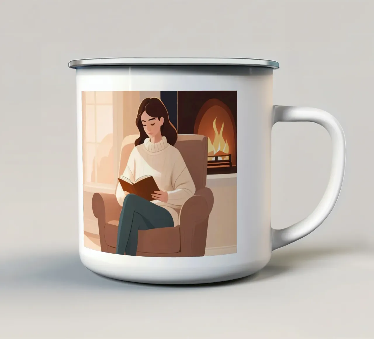 Capitolo Tranquillo tazza in smalto da Maison Solis