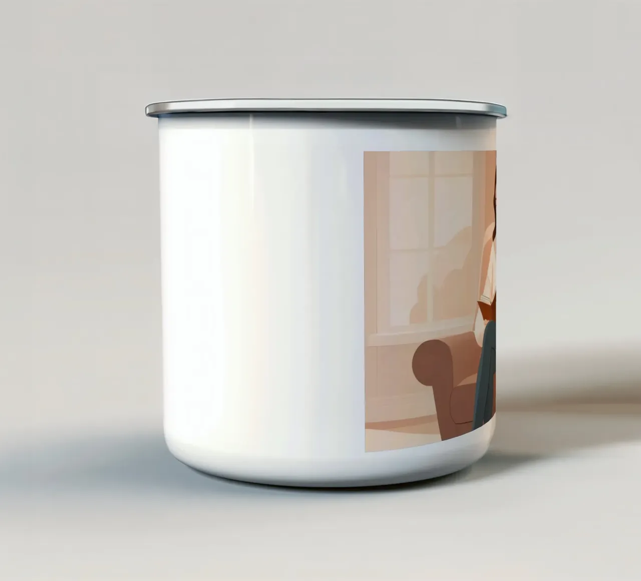 Capitolo Tranquillo tazza in smalto da Maison Solis