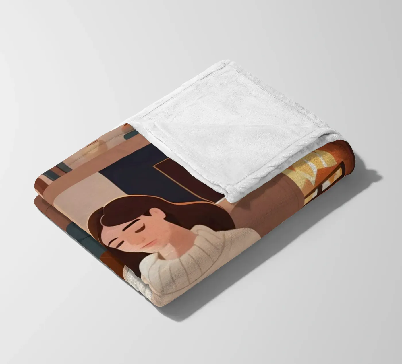 Ruhiges Kapitel Fleecedecke von Maison Solis