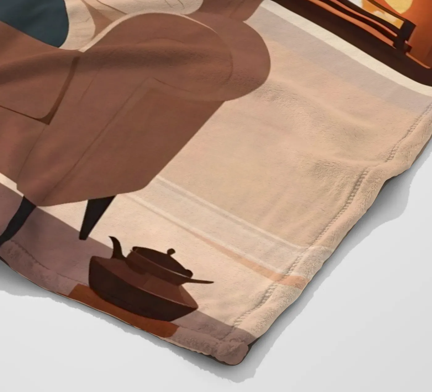 Ruhiges Kapitel Fleecedecke von Maison Solis