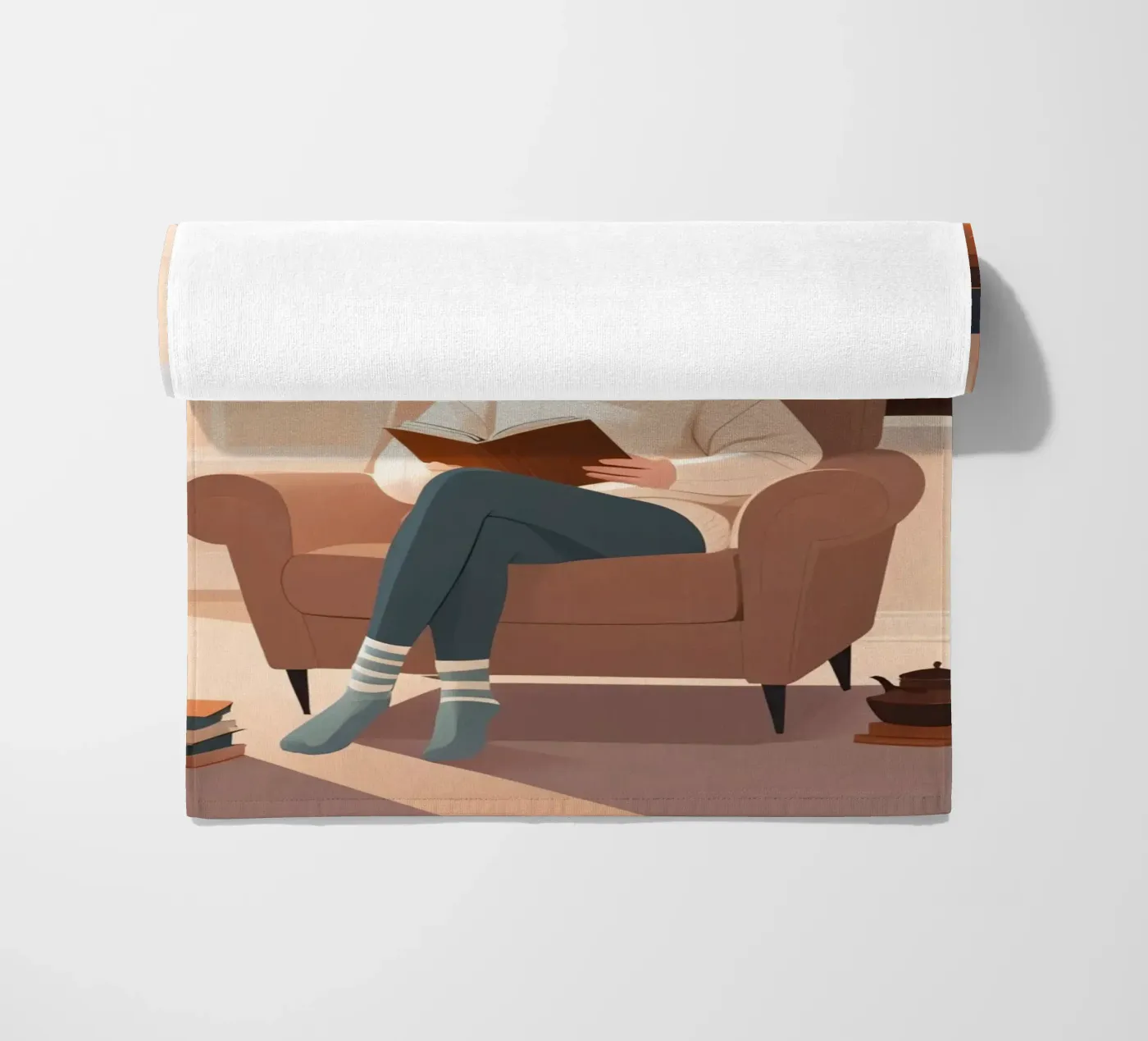 Quiet Chapter beach towel by Maison Solis