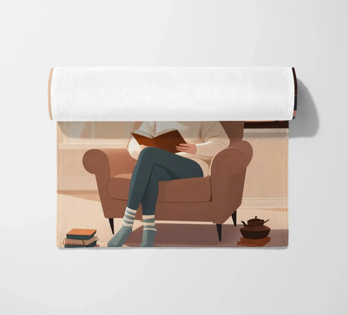 Quiet Chapter beach towel by Maison Solis