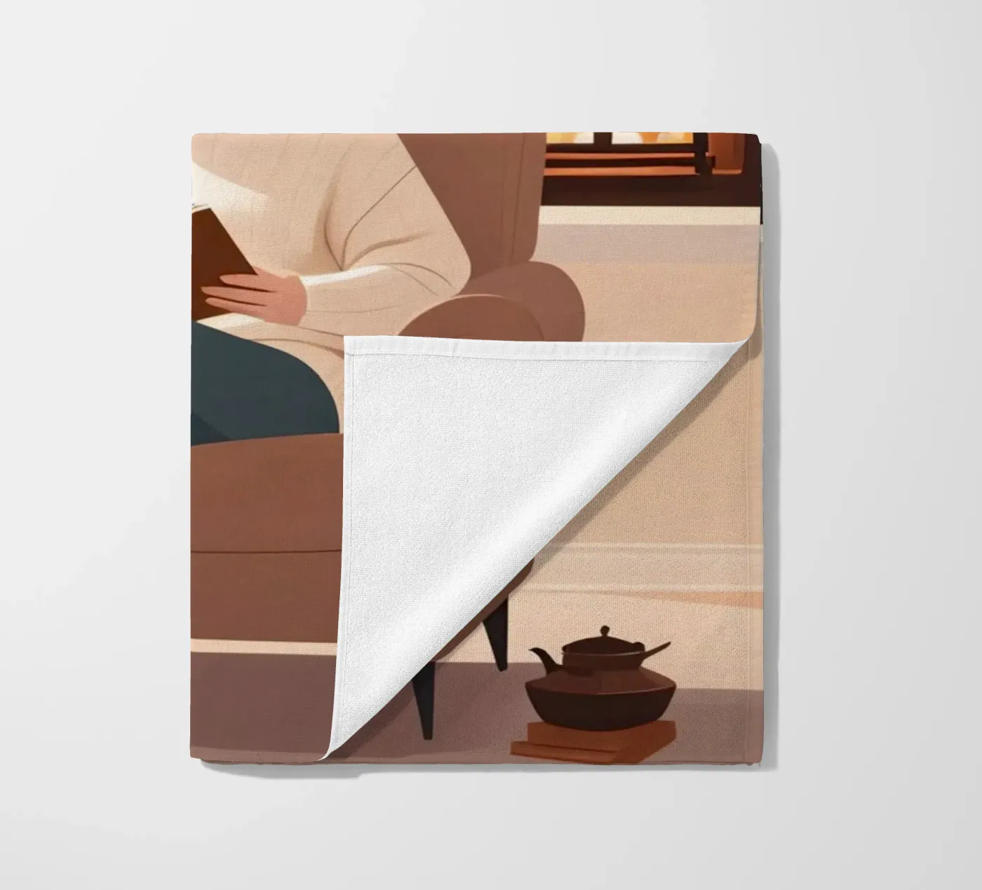 Quiet Chapter beach towel by Maison Solis
