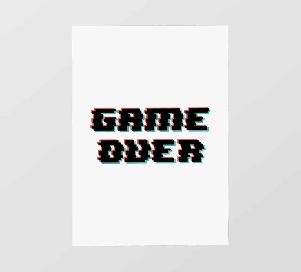 Game Over telo in pvc da John Sander