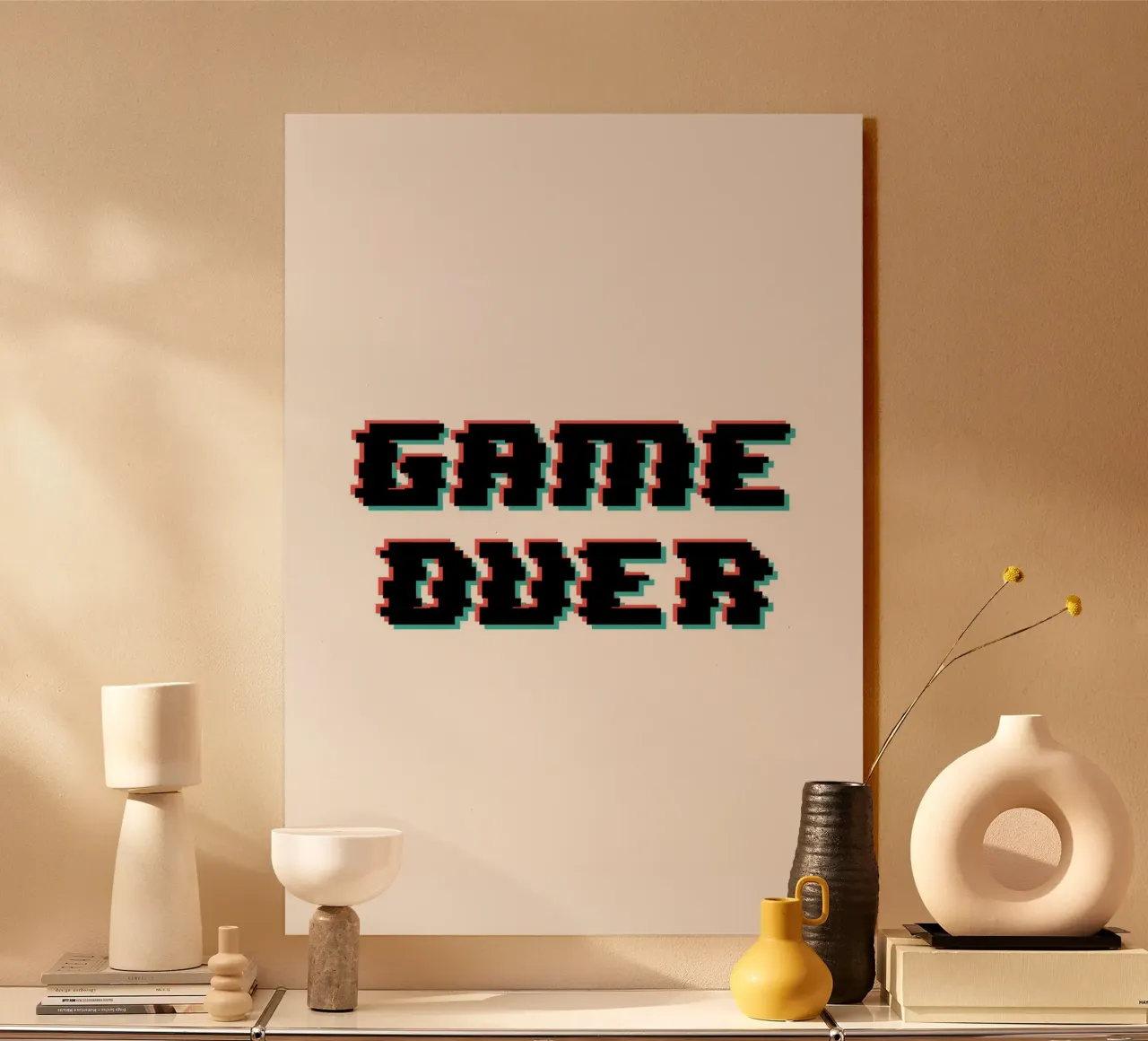 Game Over plexiglass da John Sander