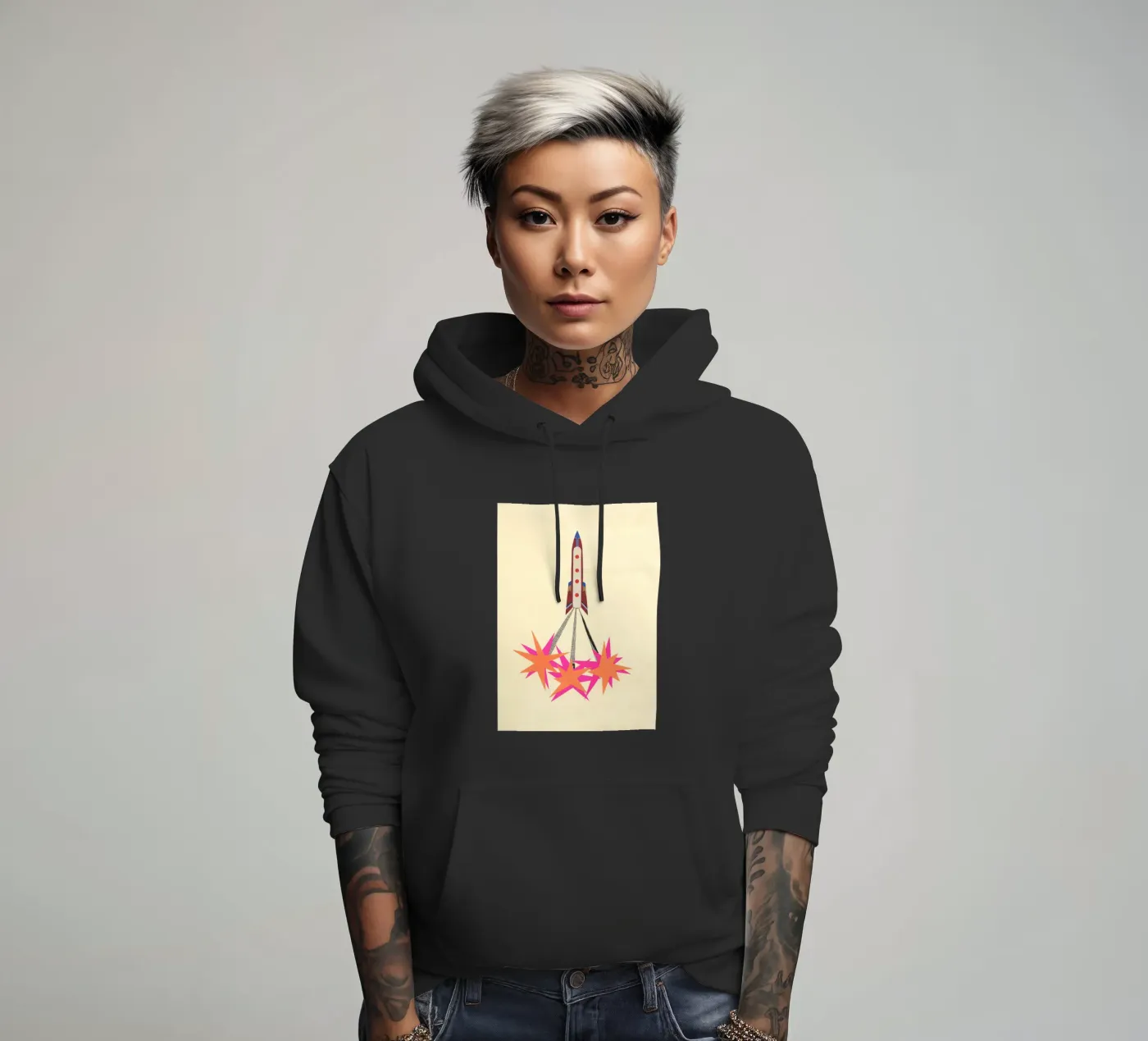 Fusée sweat à capuche de Cassia Beck Collage