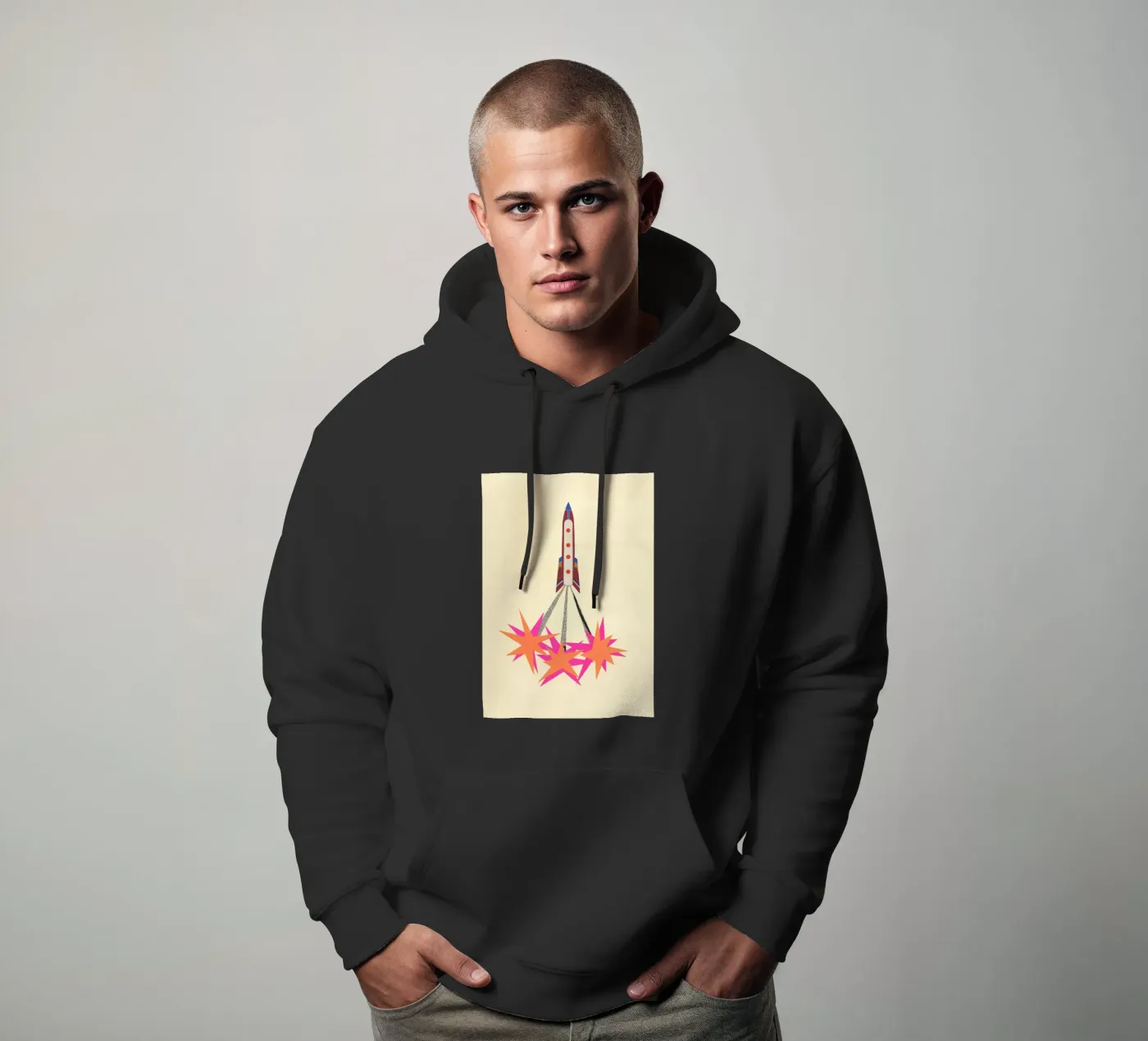 Fusée sweat à capuche de Cassia Beck Collage