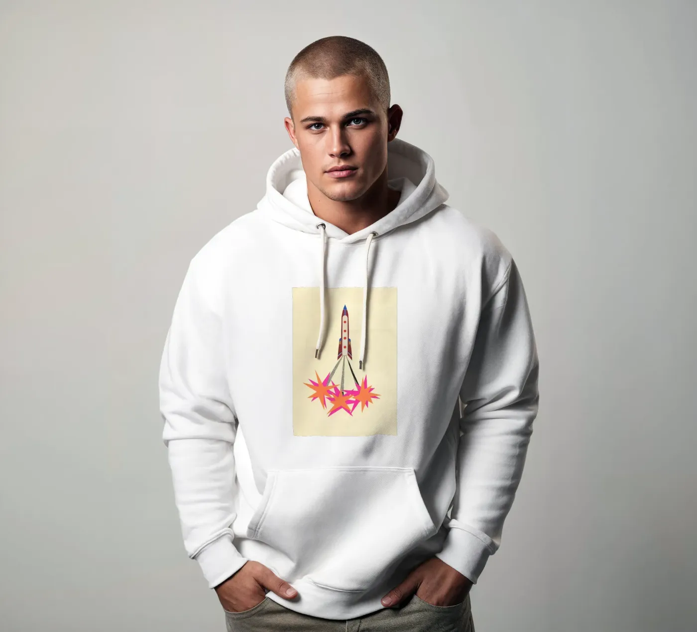 Fusée sweat à capuche de Cassia Beck Collage