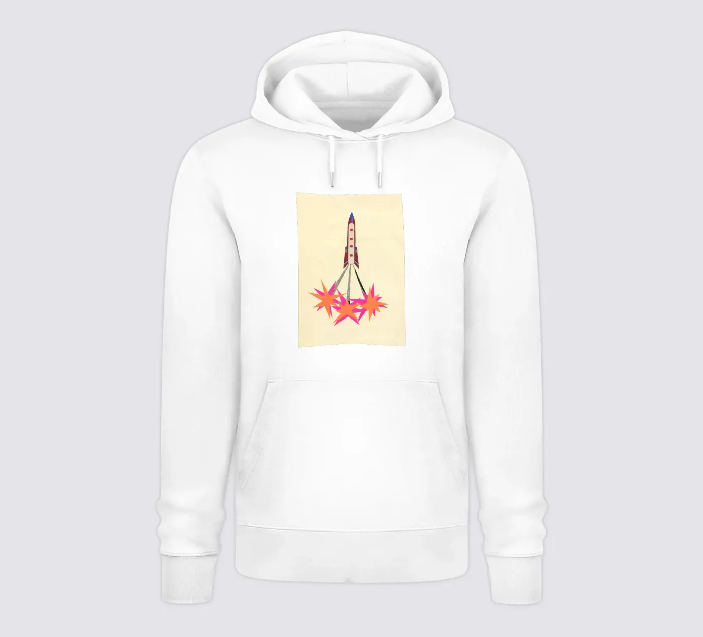 Rocket hoodie by Cassia Beck Collage