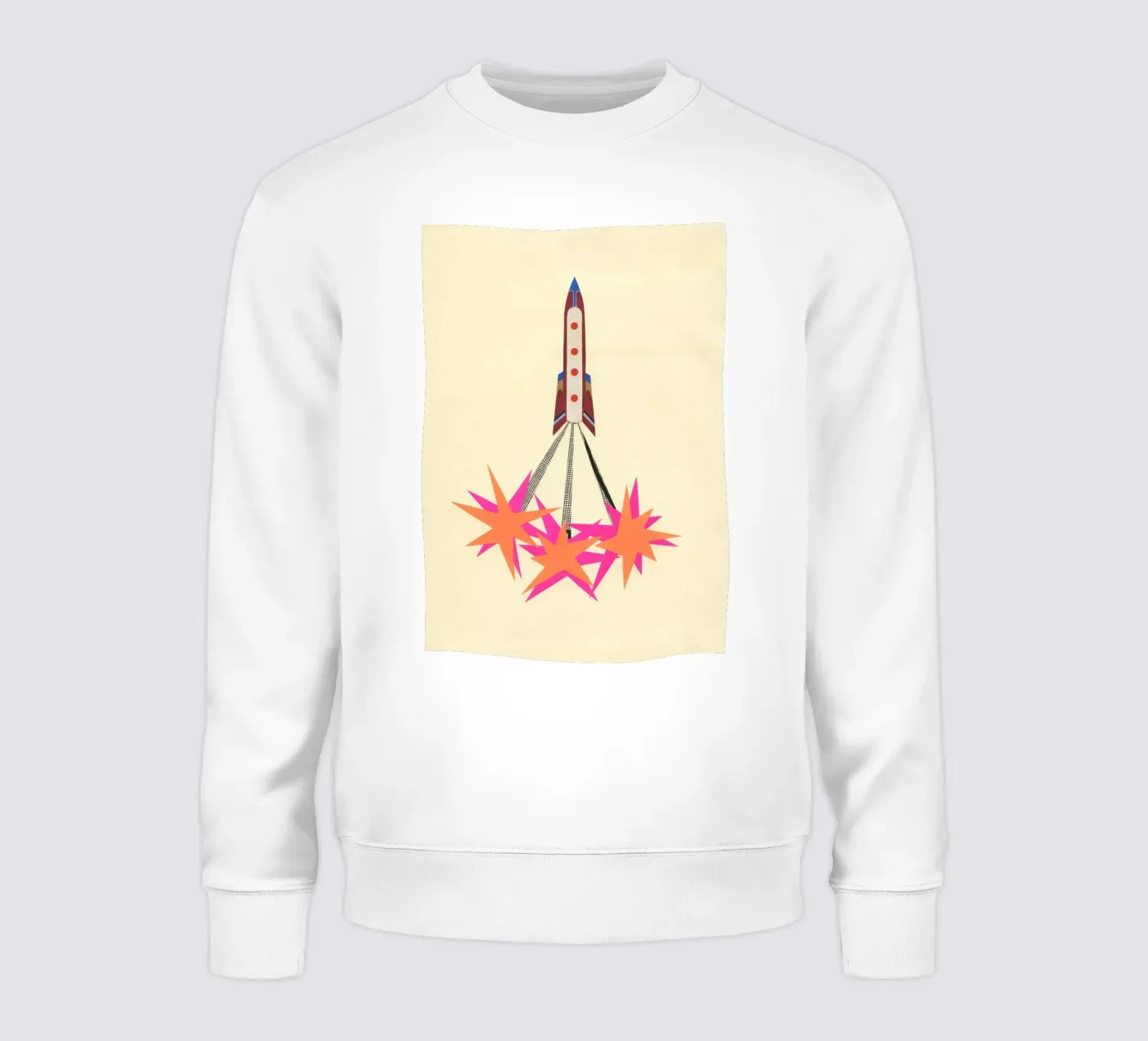 Rakete Sweatshirt von Cassia Beck Collage