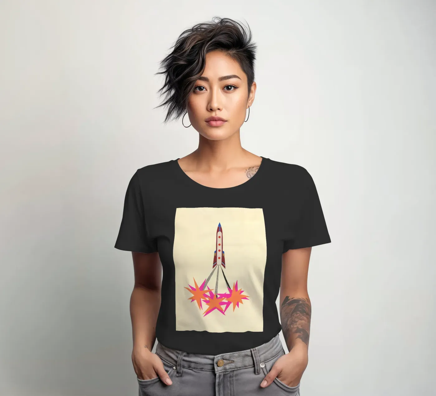 Razzo t-shirt da donna da Cassia Beck Collage