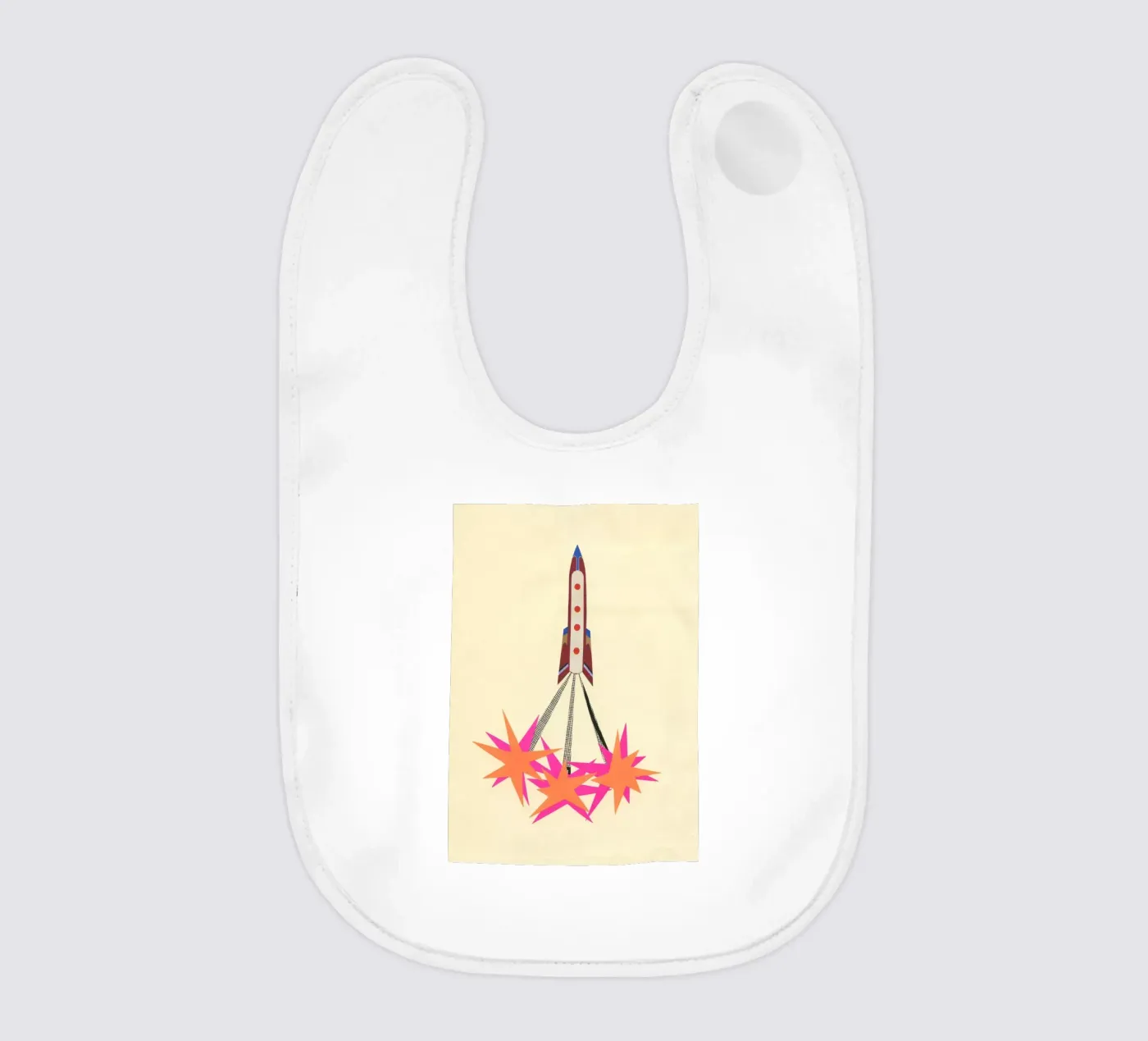 Rocket Babylätzchen von Cassia Beck Collage