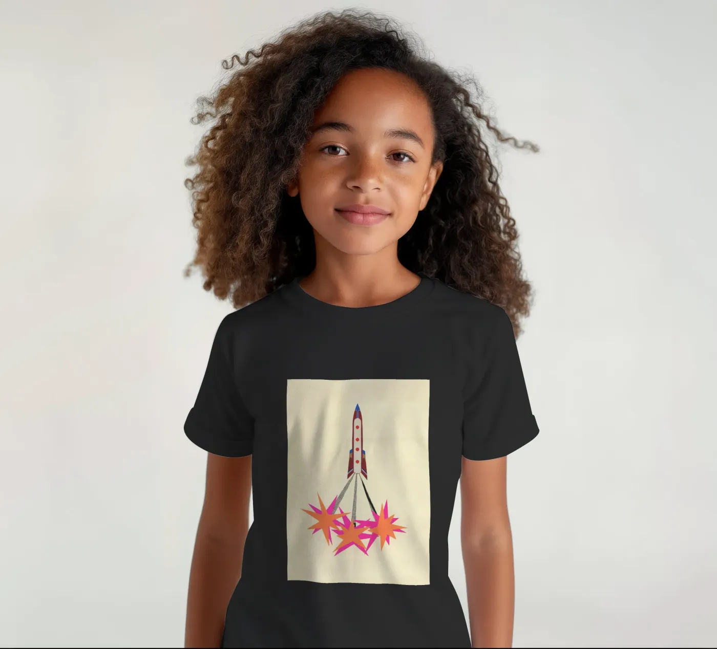Rocket t-shirt bambini da Cassia Beck Collage