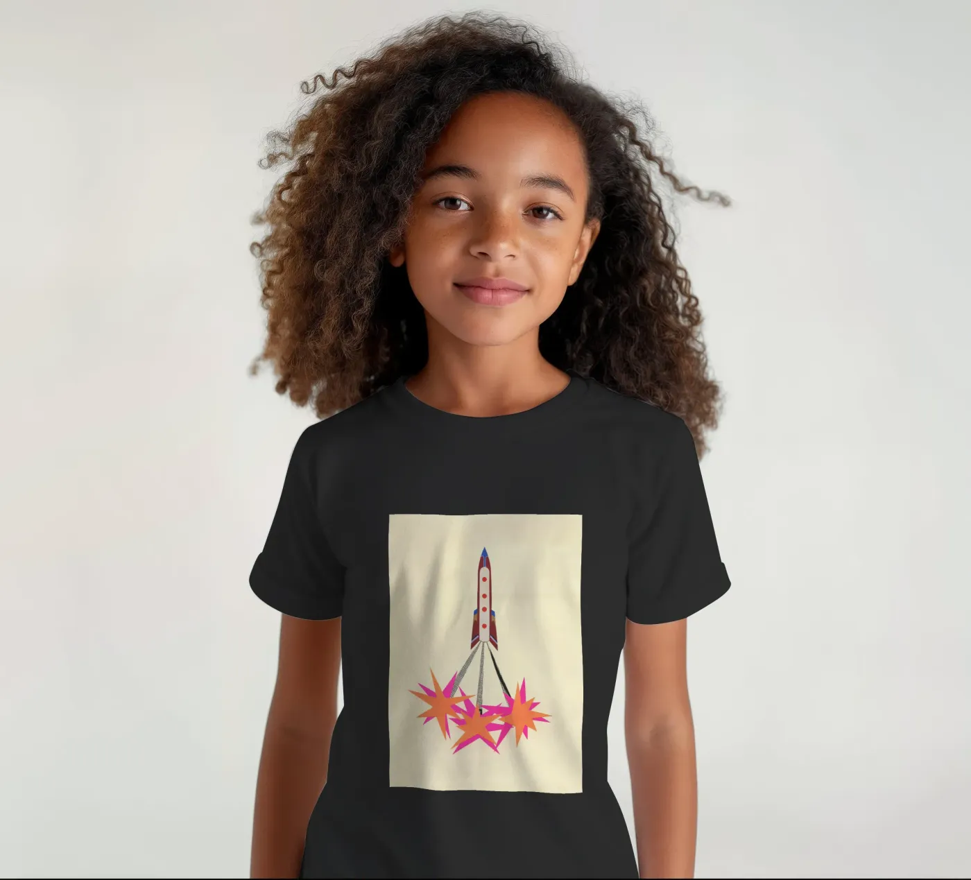 Fusée t-shirt enfant de Cassia Beck Collage
