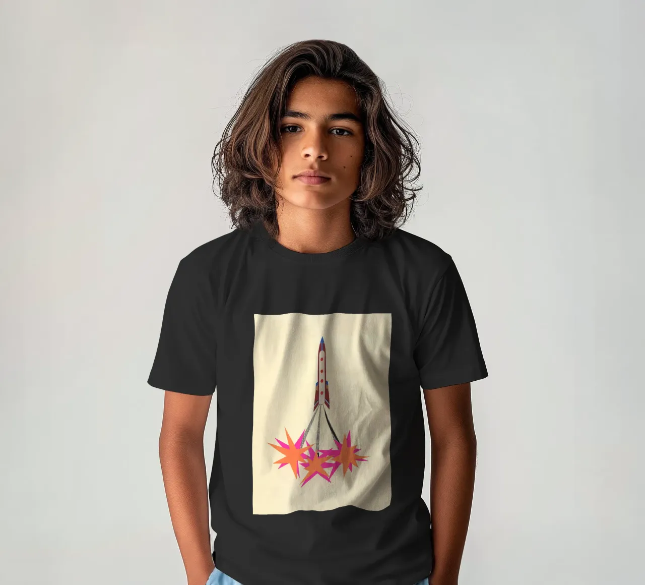 Razzo t-shirt bambini da Cassia Beck Collage