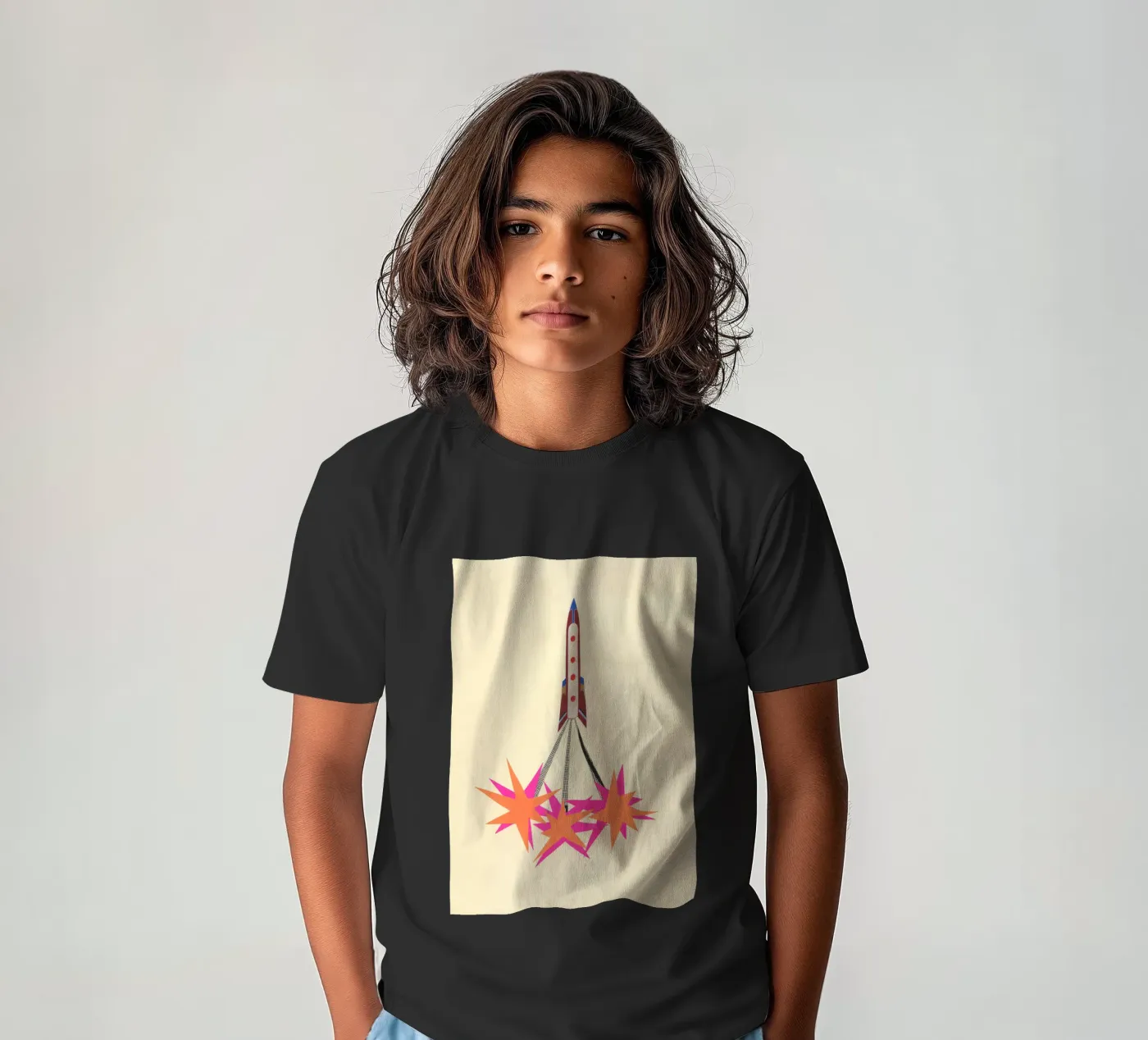 Rocket t-shirt bambini da Cassia Beck Collage