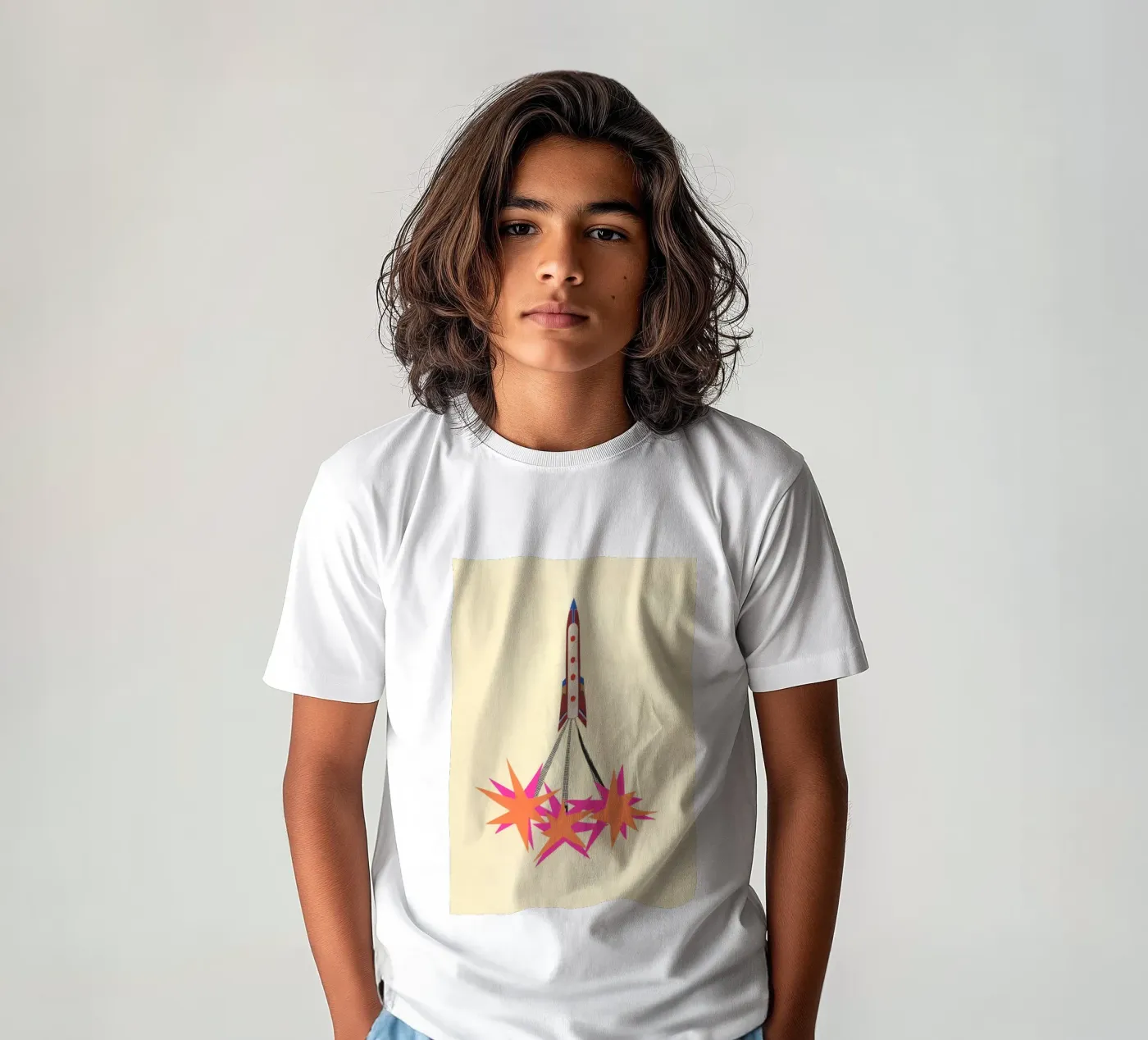 Rocket t-shirt bambini da Cassia Beck Collage