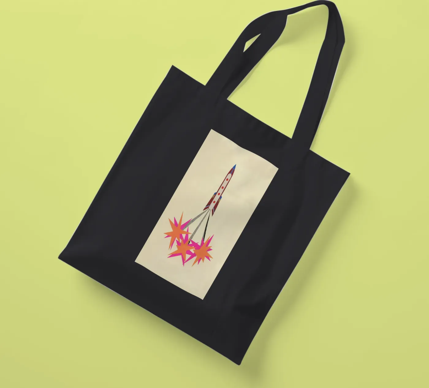 Rocket tote bag by Cassia Beck Collage
