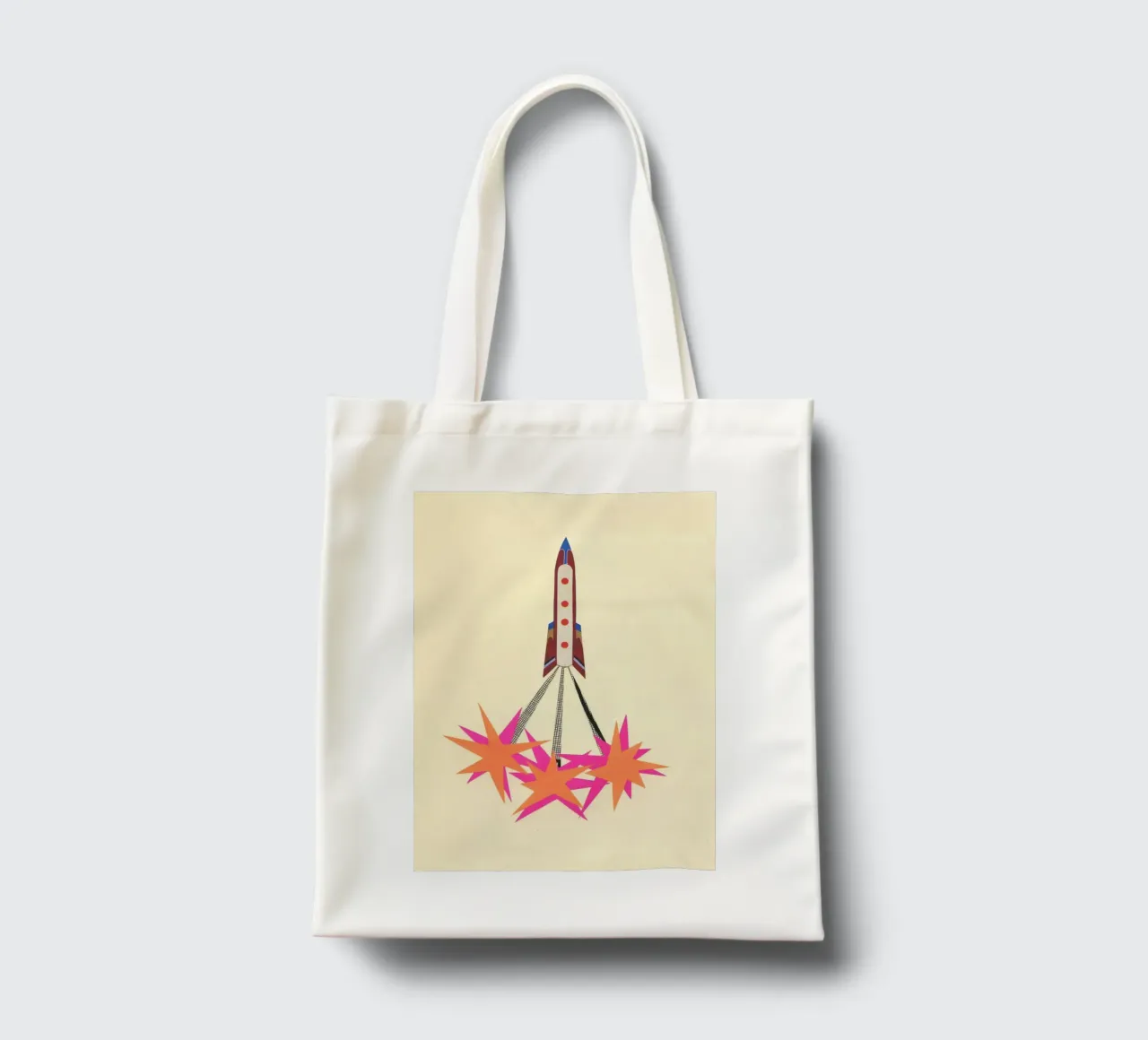 Rocket tote bag by Cassia Beck Collage