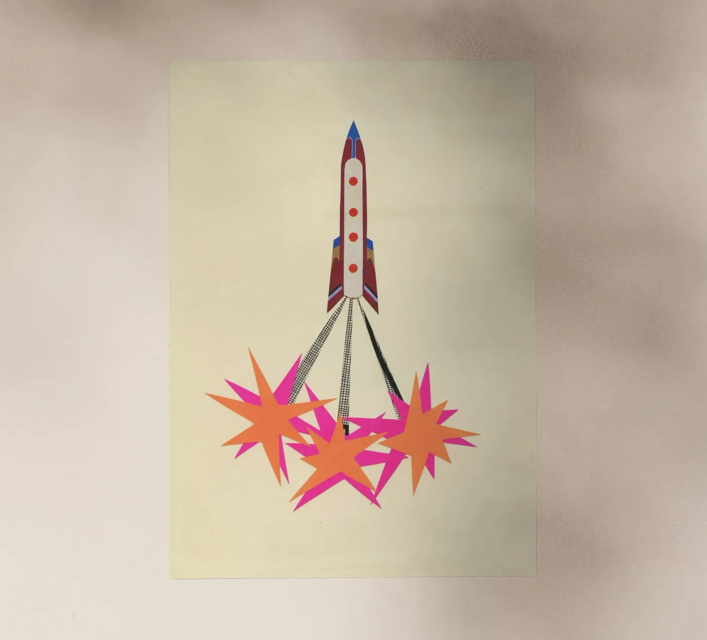 Rocket pellicola backlit da Cassia Beck Collage