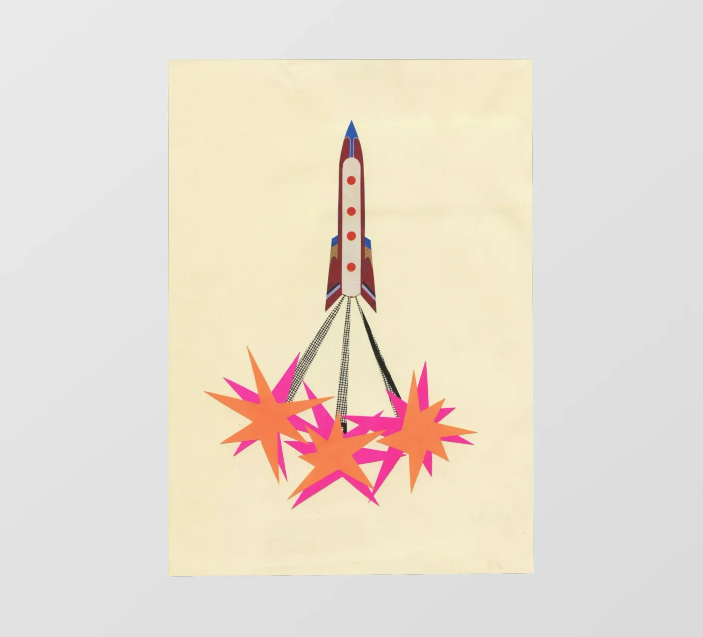 Rocket pellicola backlit da Cassia Beck Collage