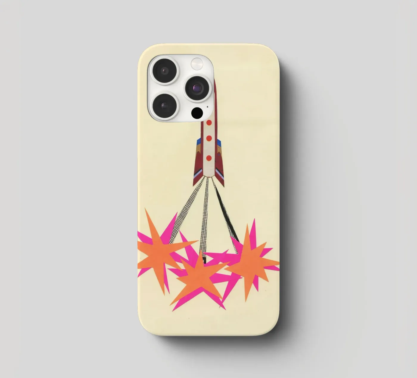 Rocket iphone case by Cassia Beck Collage