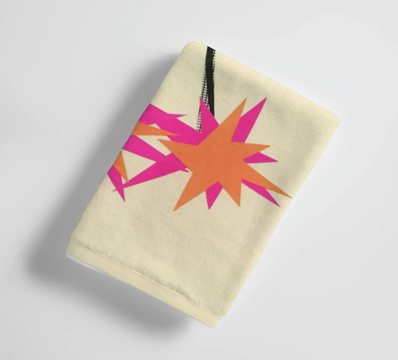 Rocket towel by Cassia Beck Collage