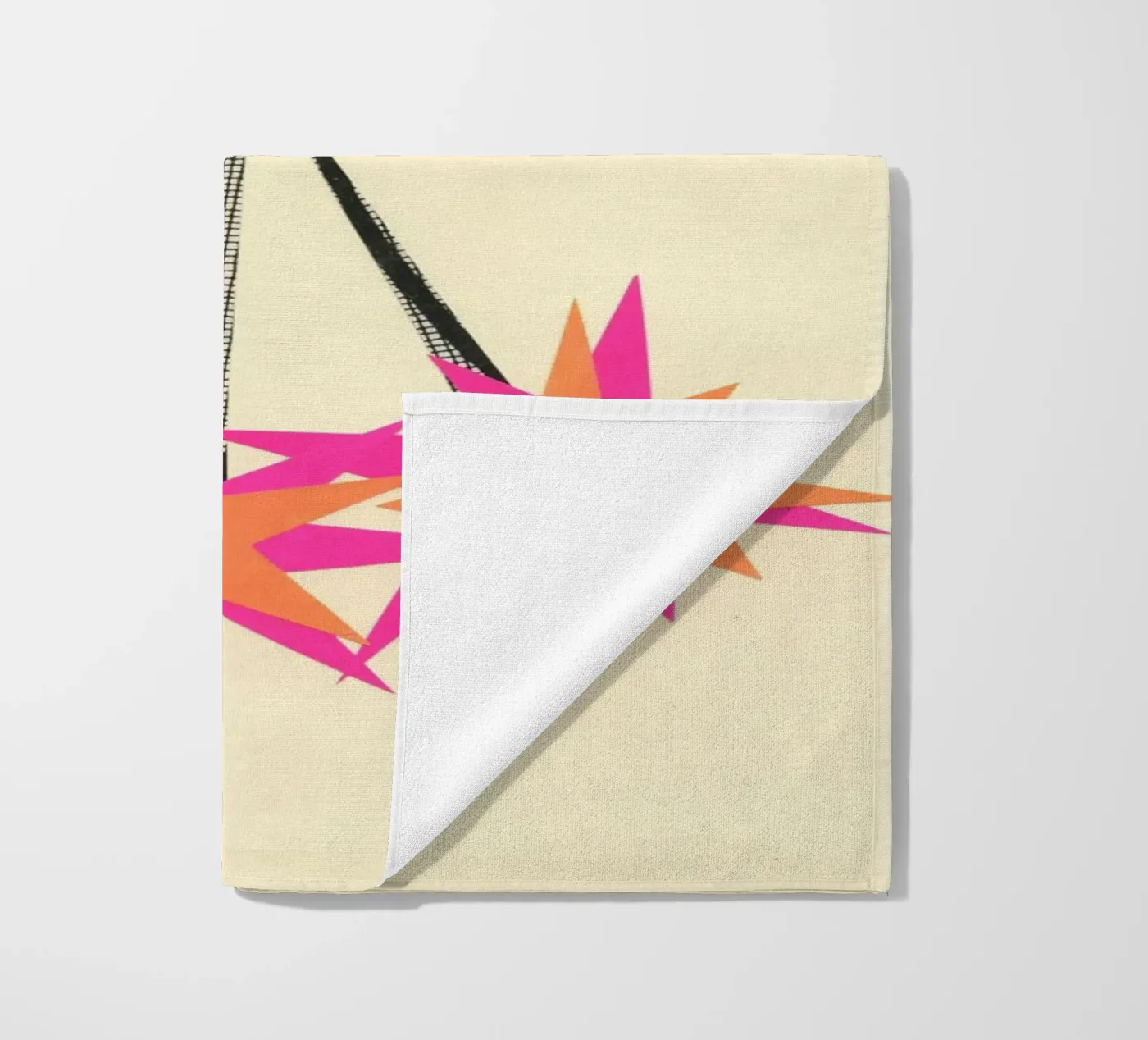 Rocket beach towel by Cassia Beck Collage