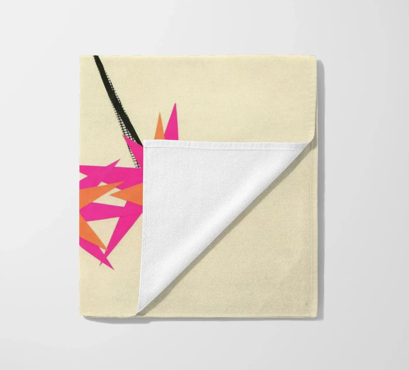 Rocket beach towel by Cassia Beck Collage
