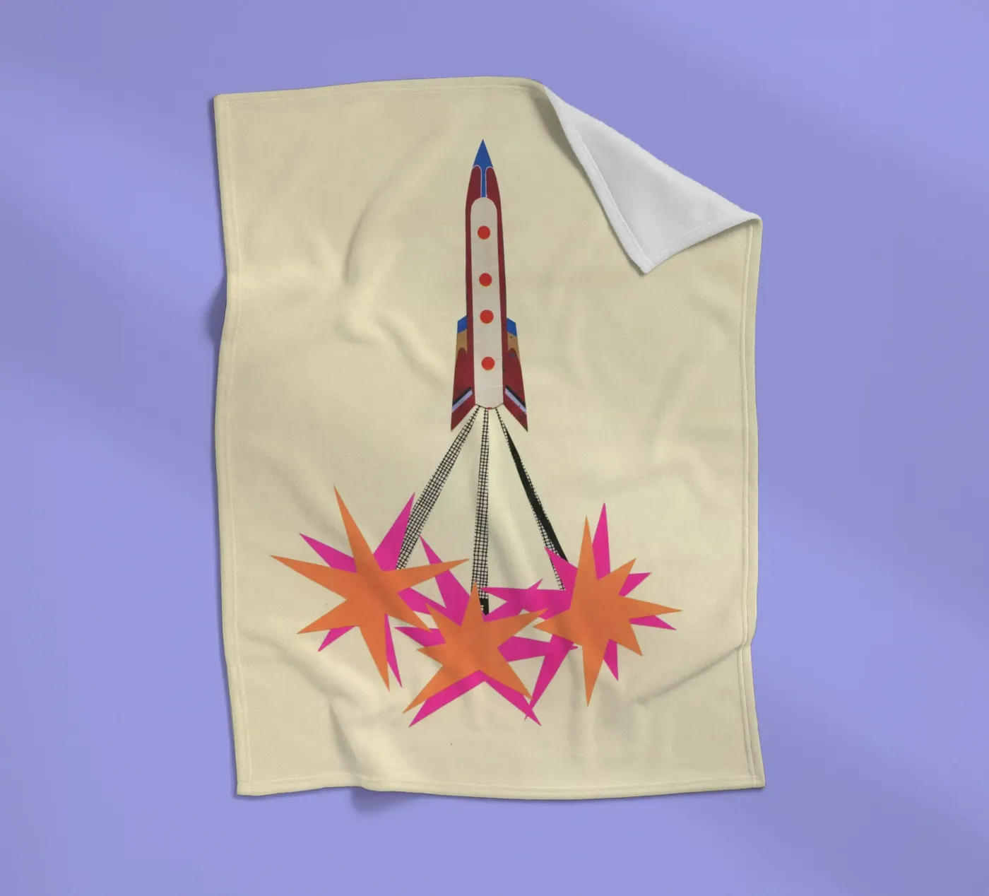 Rocket coperta in pile da Cassia Beck Collage