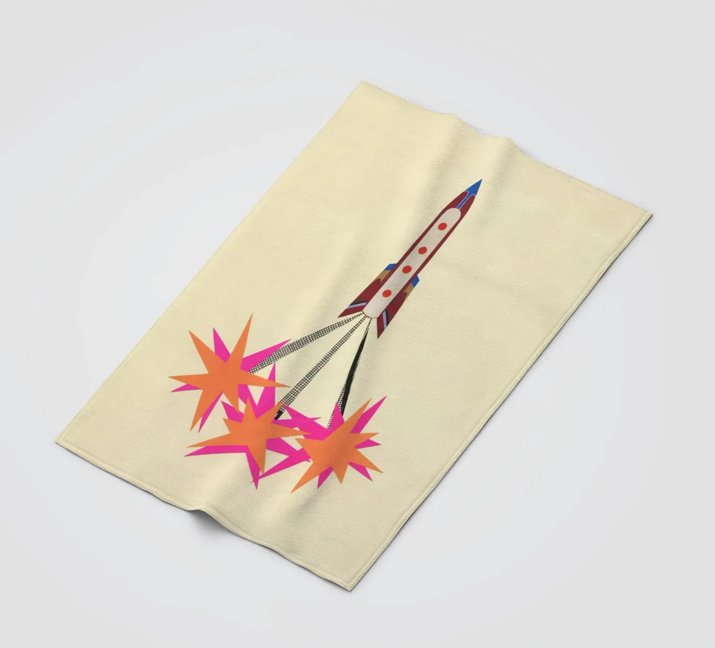 Rocket plaid polaire de Cassia Beck Collage