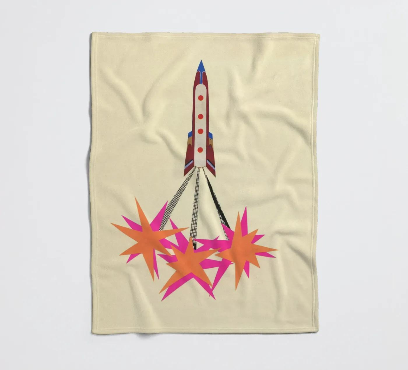 Rocket plaid polaire de Cassia Beck Collage